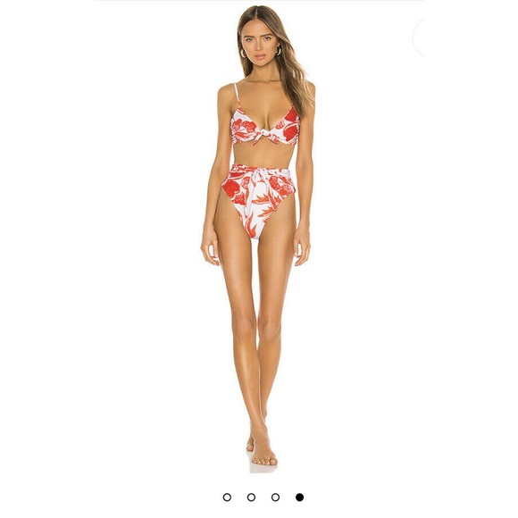 Mara Hoffman Floral Orange Bikini SET S Retail $320 Small - Picture 4 of 10